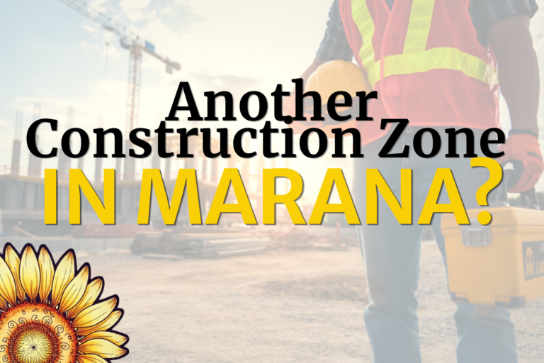 what's being built in marana - construction crew at a new development site