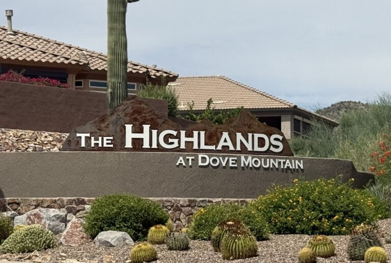The Highlands at Dove Mountain is an age-restricted community in Marana, Arizona.